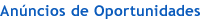 An&uacute;ncios de Oportunidades